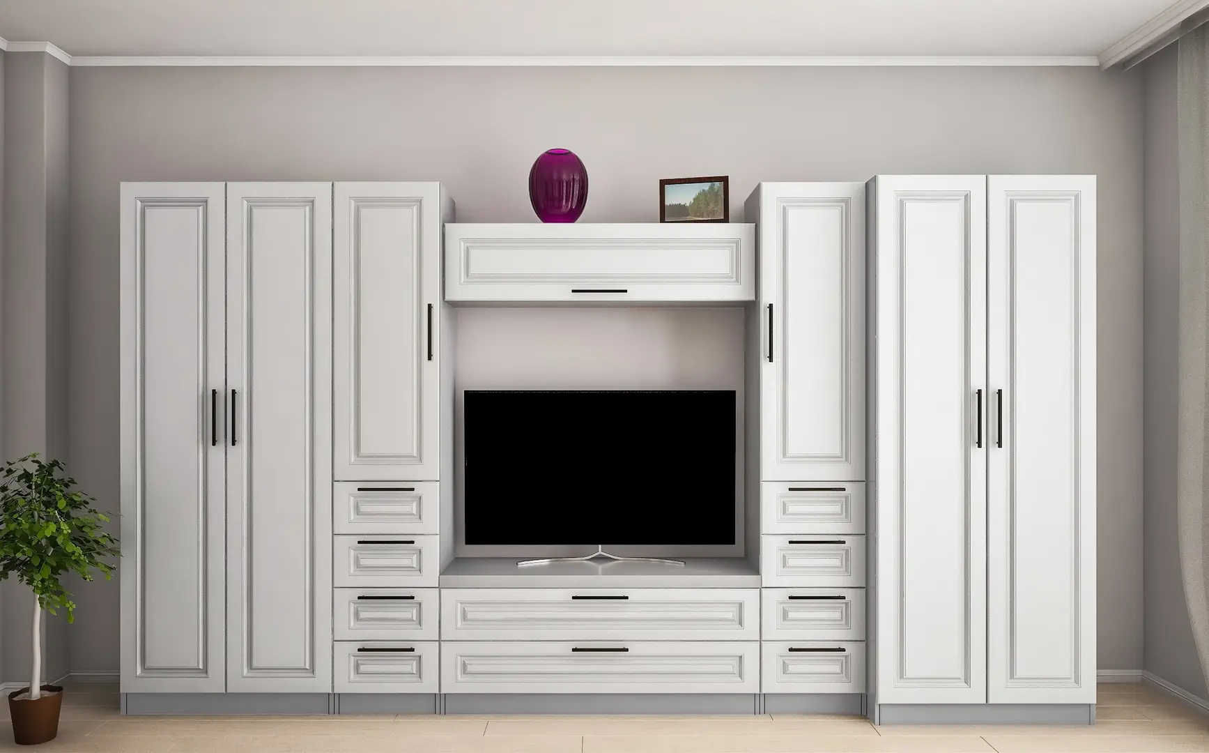 Гостиная Bafimob Алла-ФY 3.6м (Grey/Stone Oak)