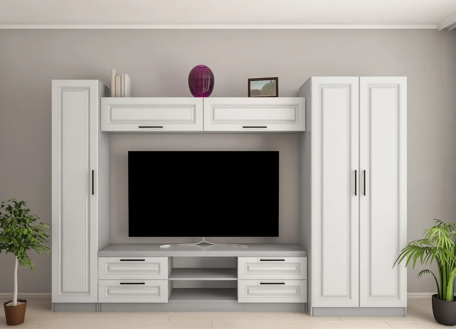 Гостиная Bafimob Елена-ФY ТВ-1.8м 3м (Grey/Stone Oak)