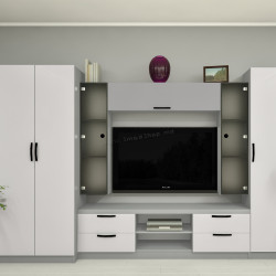Гостиная Bafimob Елена-Y ТВ-1.2м 3м (Grey/Light Grey)