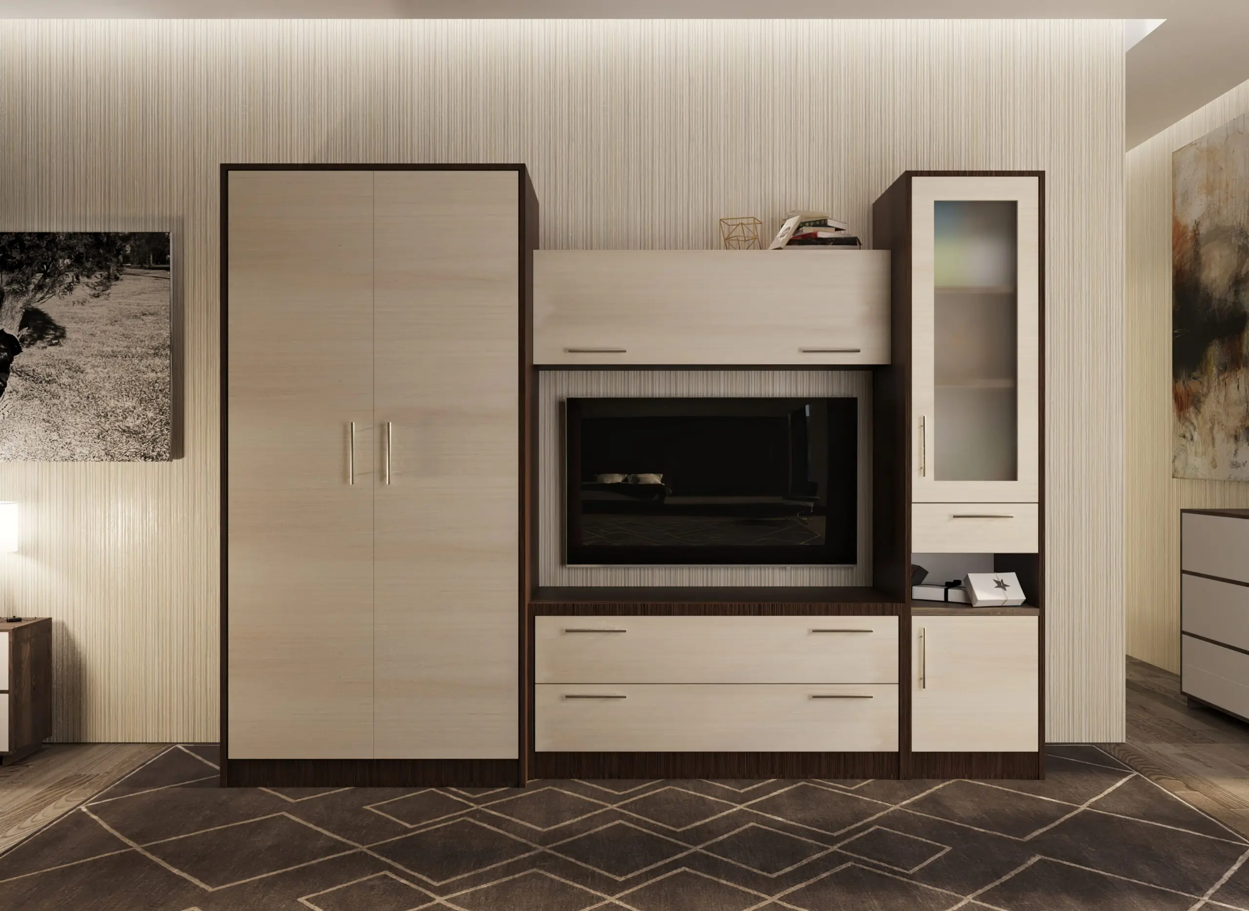 Гостиная Bafimob Лора ТВ-1.2м 2.6м - 2