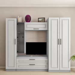 Гостиная Bafimob Юлия-ФY ТВ-0.9м 2.4м (Grey/Stone Oak)