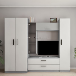 Гостиная Bafimob Юлия-Y ТВ-0.9м 2.4м (Grey/Light Grey)