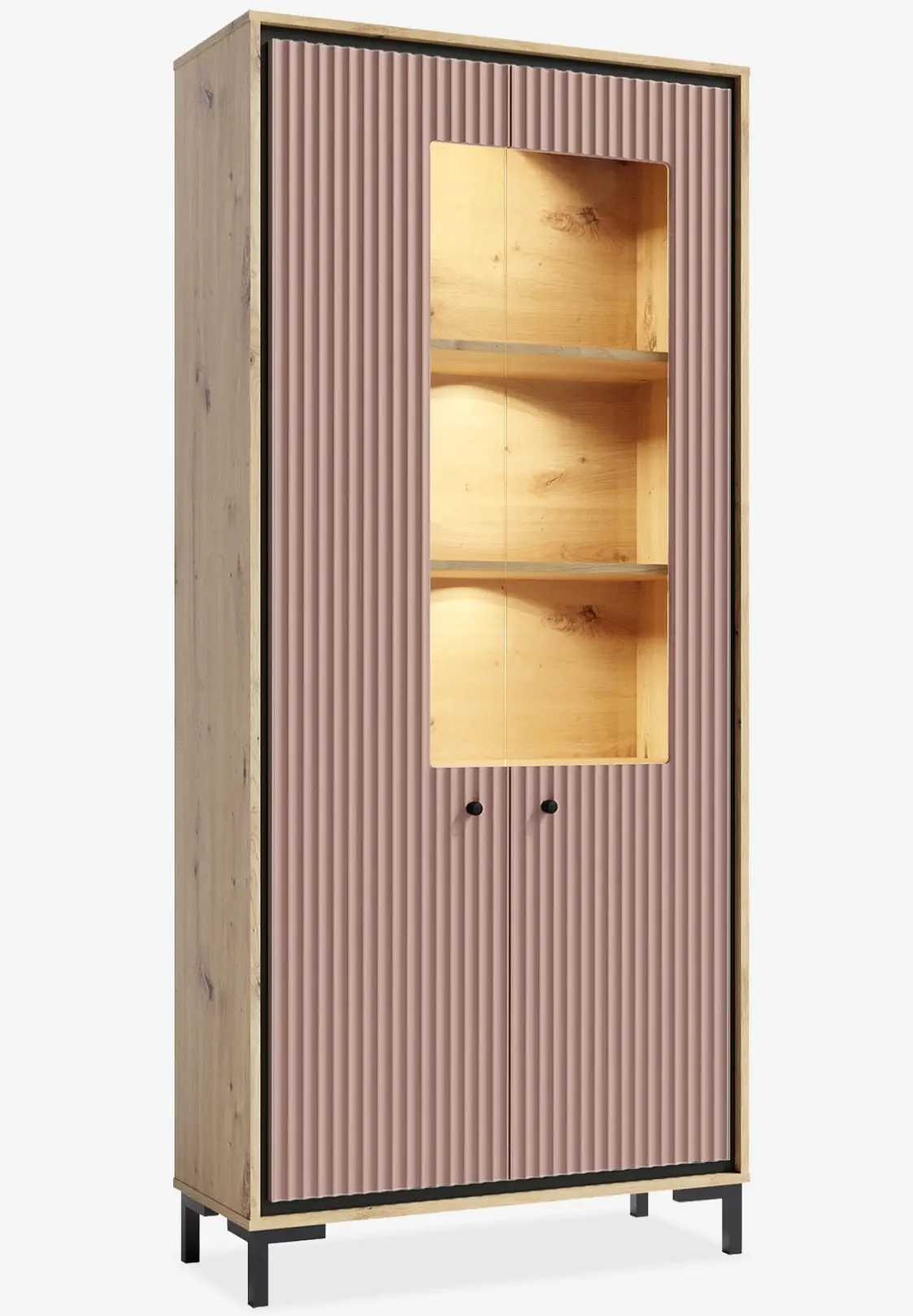 Гостиная Fadome Parii A (Artisan Oak/Pink) - 2