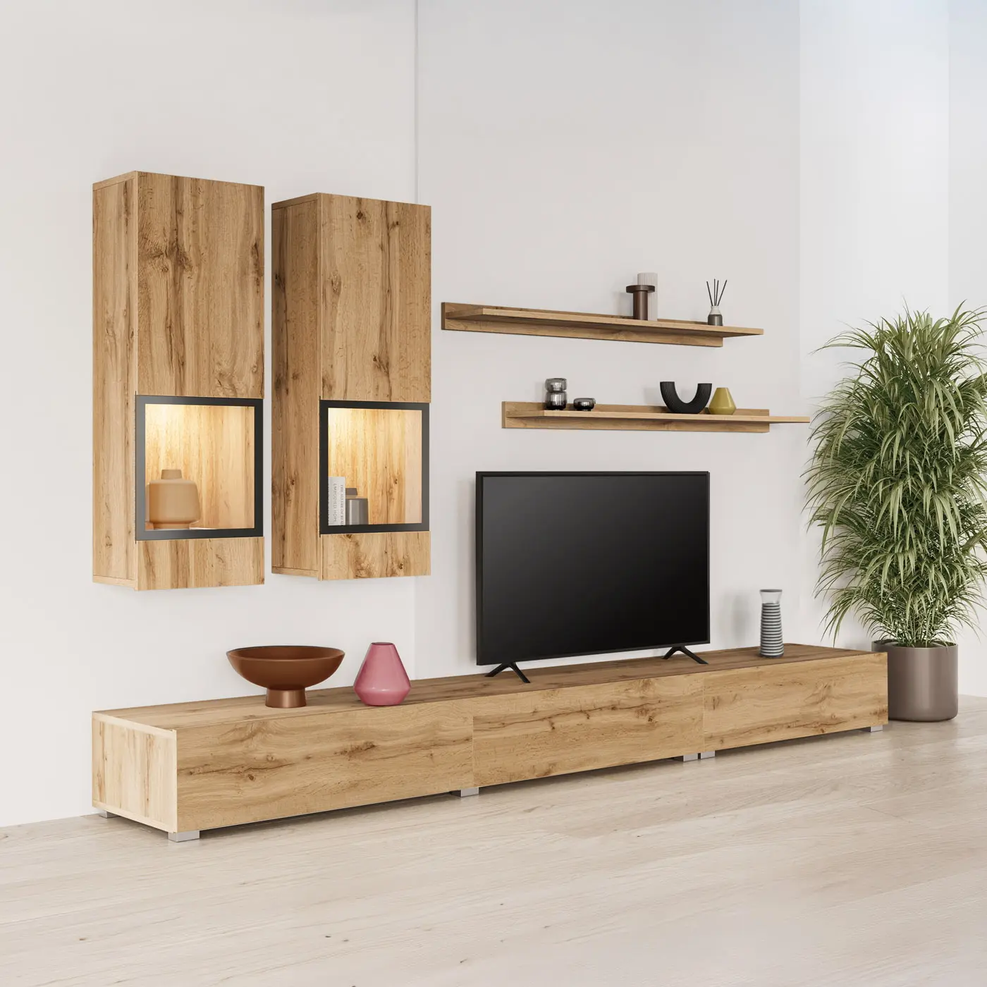 Living Helvetia Baros 24N0BM10 (Wotan Oak/Black)