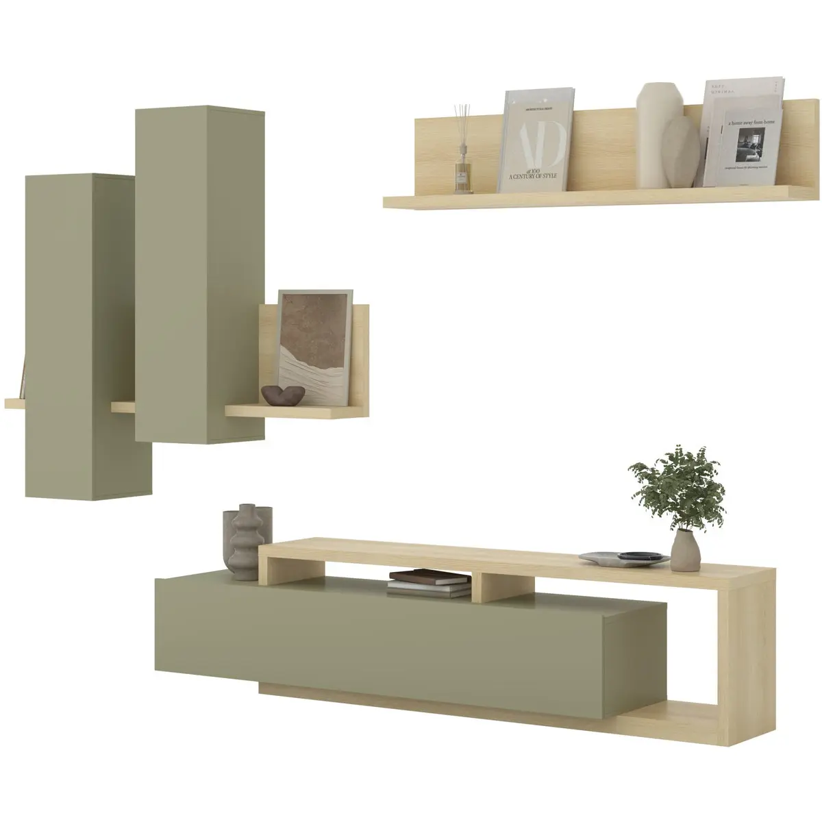 Гостиная Helvetia Bota 24LEFG09 (Lindberg oak/Eucalyptus) - 4