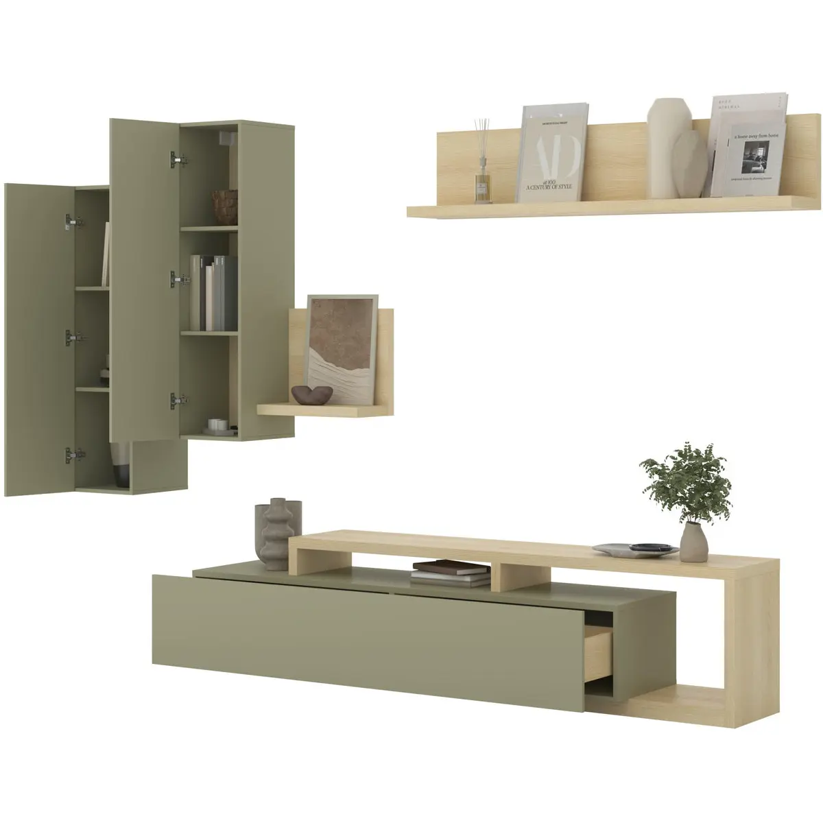 Гостиная Helvetia Bota 24LEFG09 (Lindberg oak/Eucalyptus) - 5