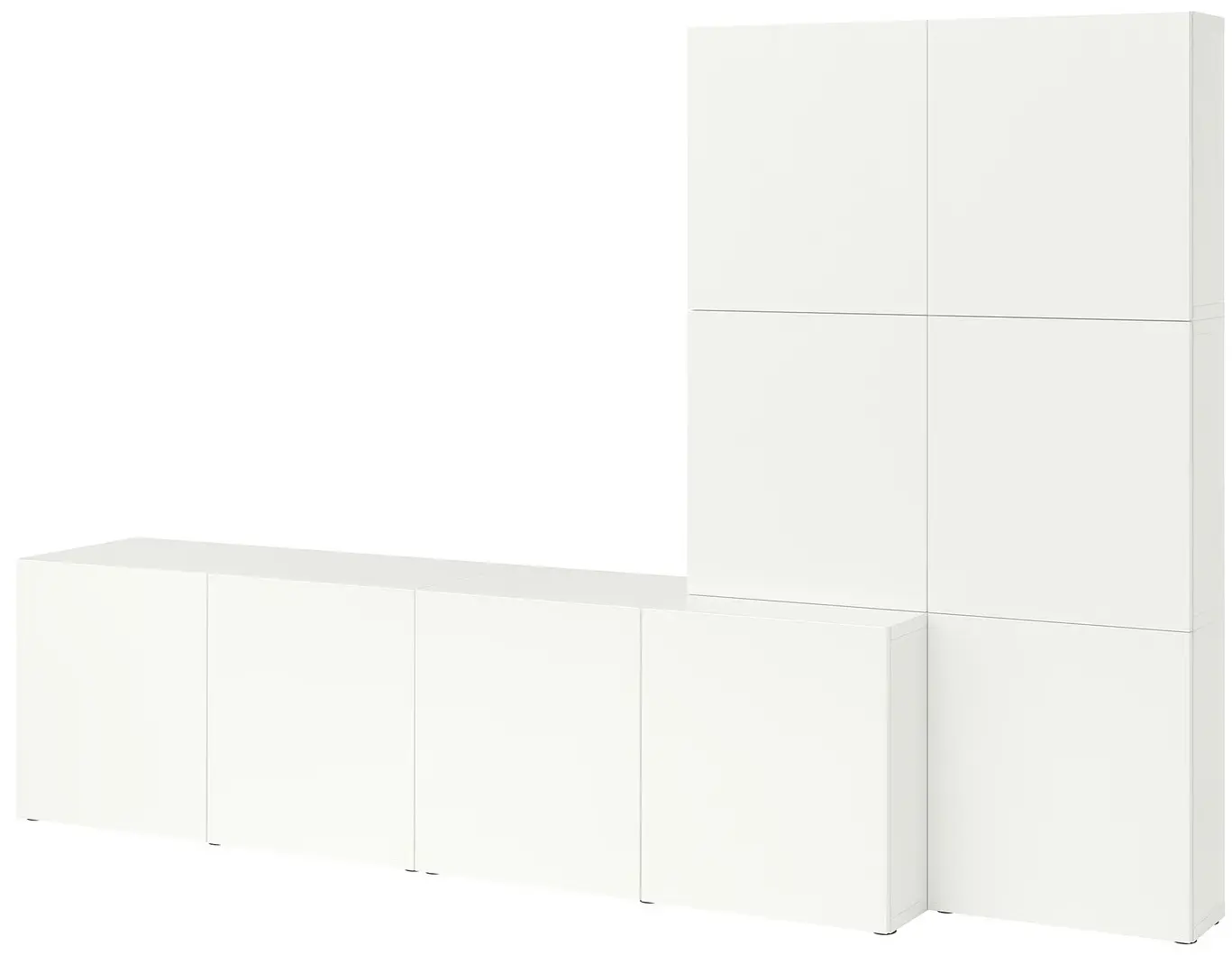 Гостиная Ikea Besta/Lappviken с дверцами 300x42x193 (Белый) - 3