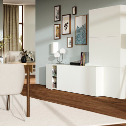 Living Ikea Besta/Lappviken cu usi 300x42x193 (Alb)