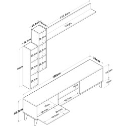 Living Mirage Meble A9 M16 (Walnut) Thumb