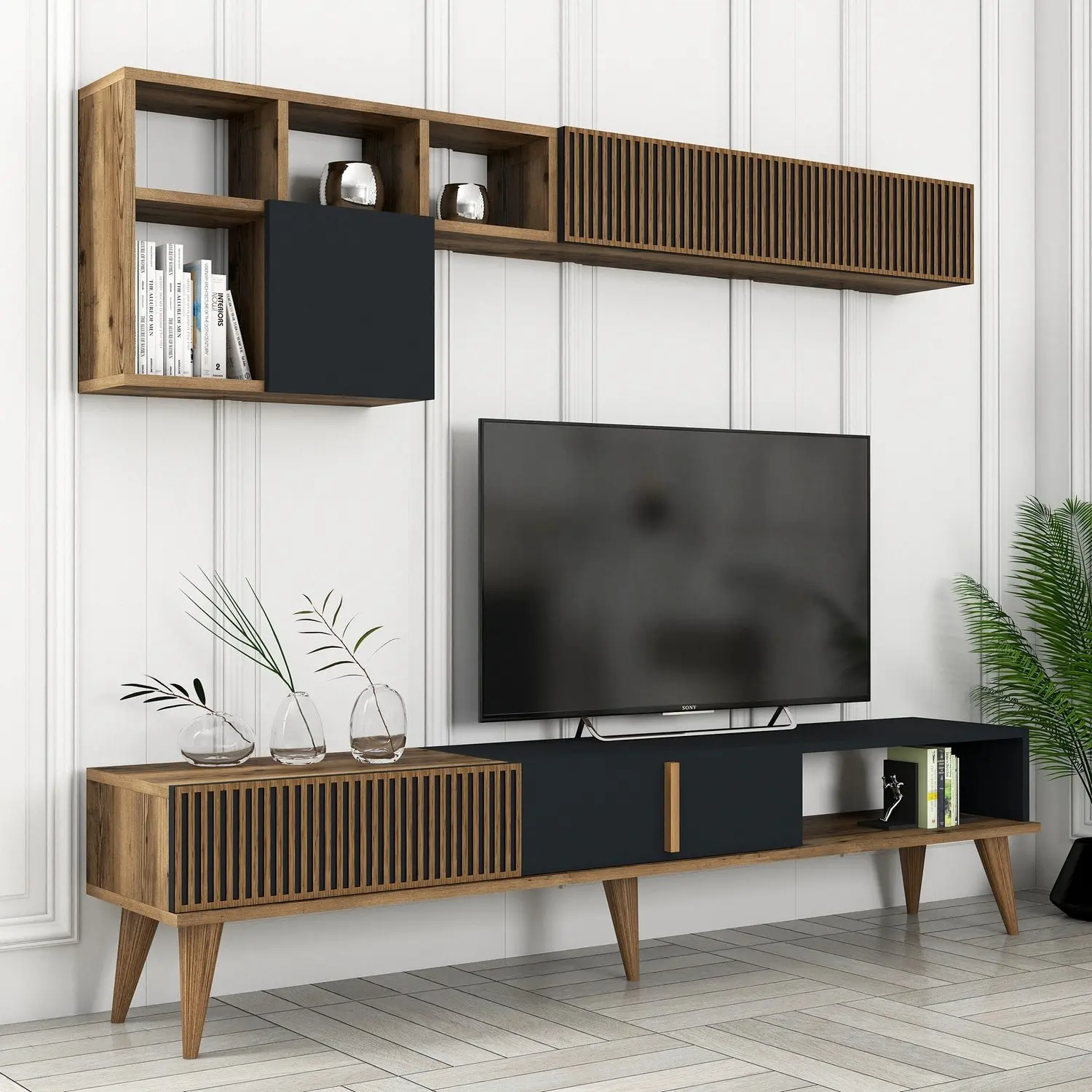 Гостиная Mirage Meble Milan TV (Walnut/Anthracite)