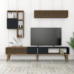 Гостиная Mirage Meble Milan TV (Walnut/Anthracite) Thumb