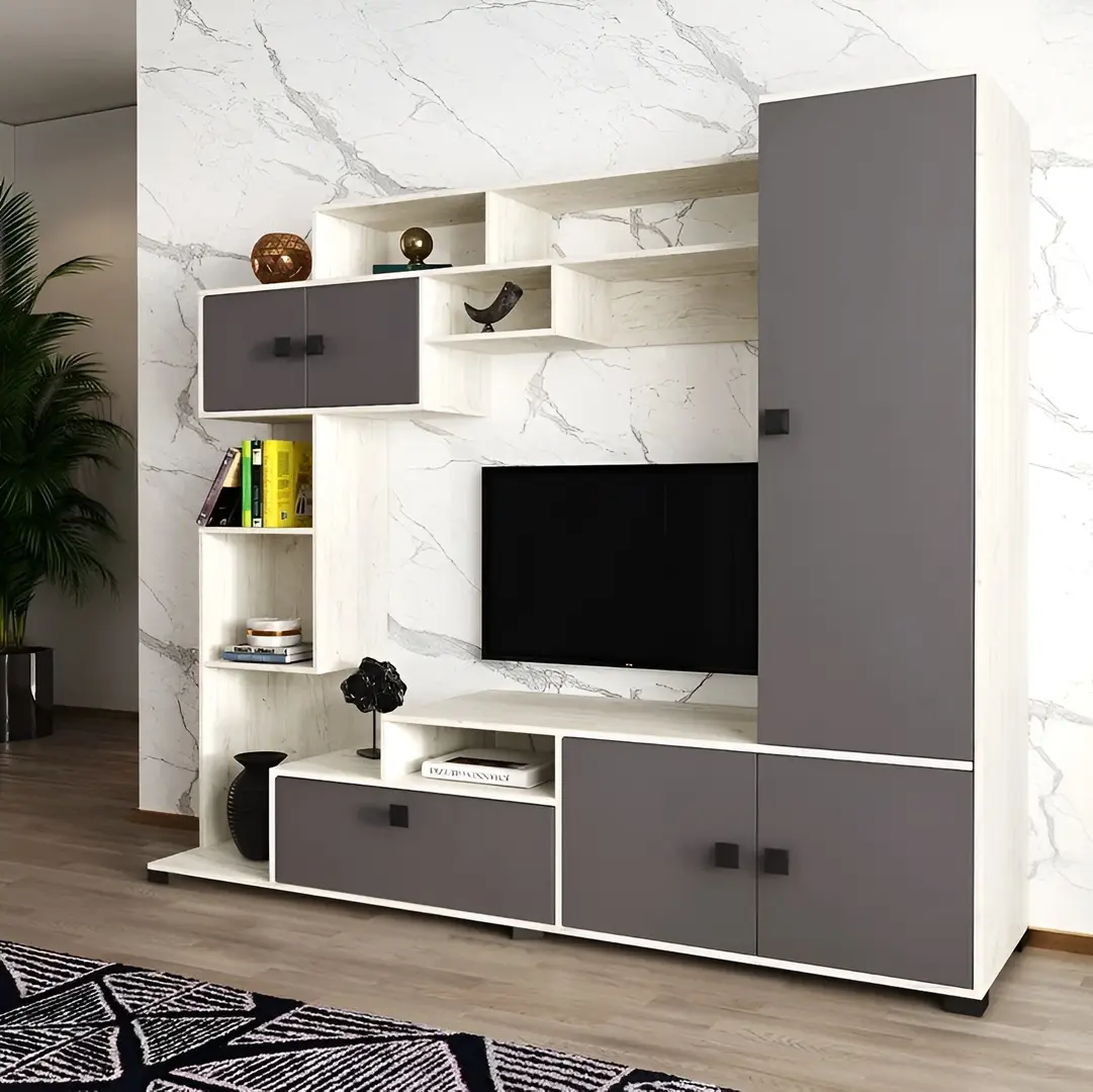 Living МЛ-Мебель ML-11 2.1m (Craft Oak White/Anthracite)