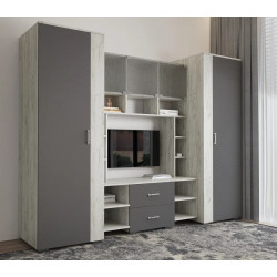 Living МЛ-Мебель ML-9 2.6m (Craft Oak White/Anthracite) Thumb
