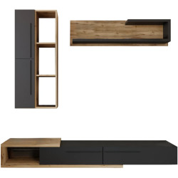 Гостиная Tempo Kondela Kalvados 2 (Tacho Oak/Anthracite) Thumb