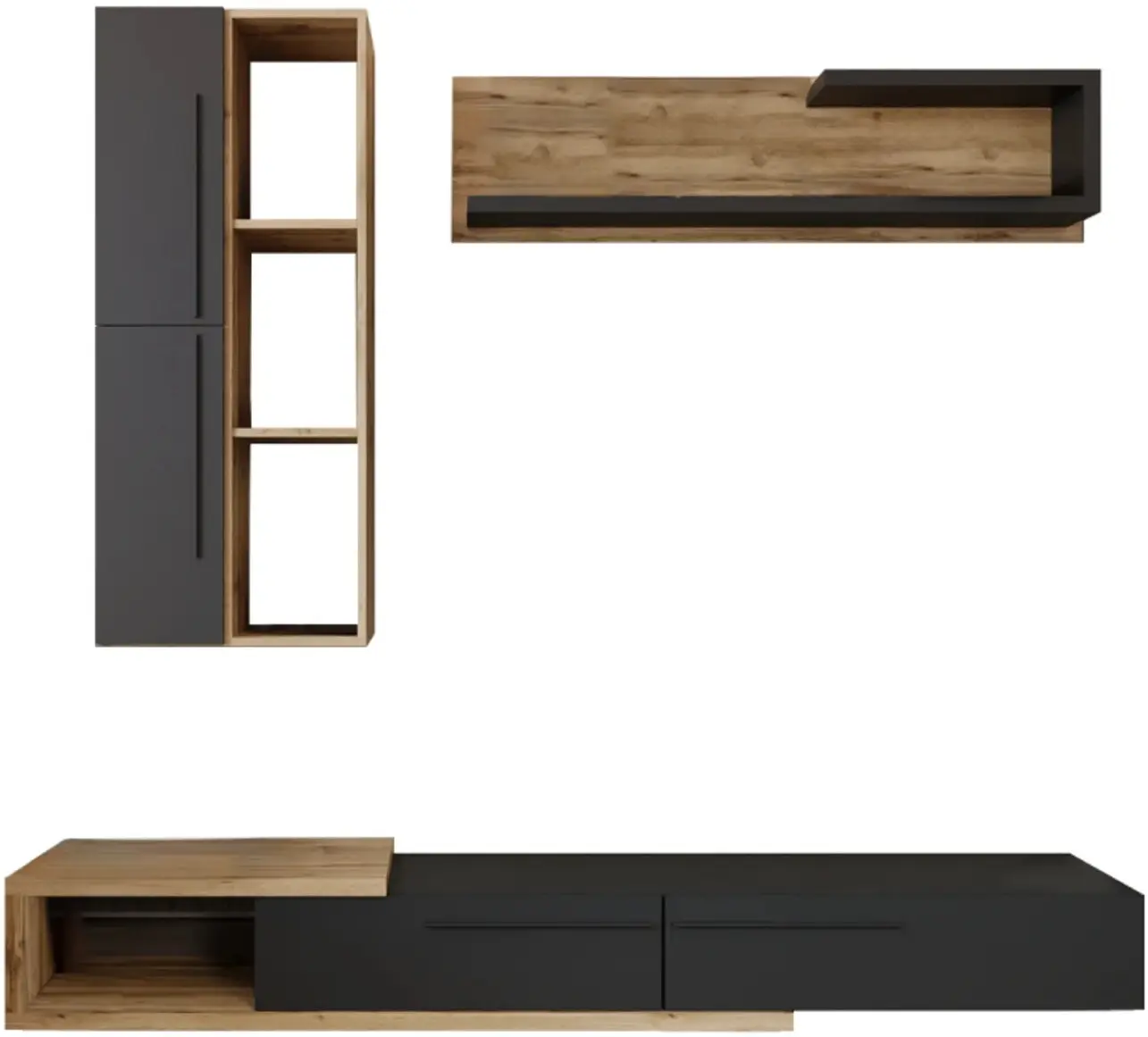 Гостиная Tempo Kondela Kalvados 2 (Tacho Oak/Anthracite) - 3