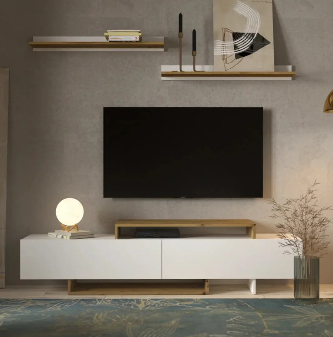 Гостиная Tempo Kondela Milona (White/Artisan Oak)