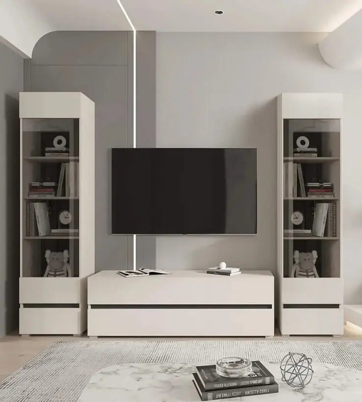 Гостиная Yasen Лондон Exclusive 2 RTV2S/REG1W1S (Кашемир/Антрацит)