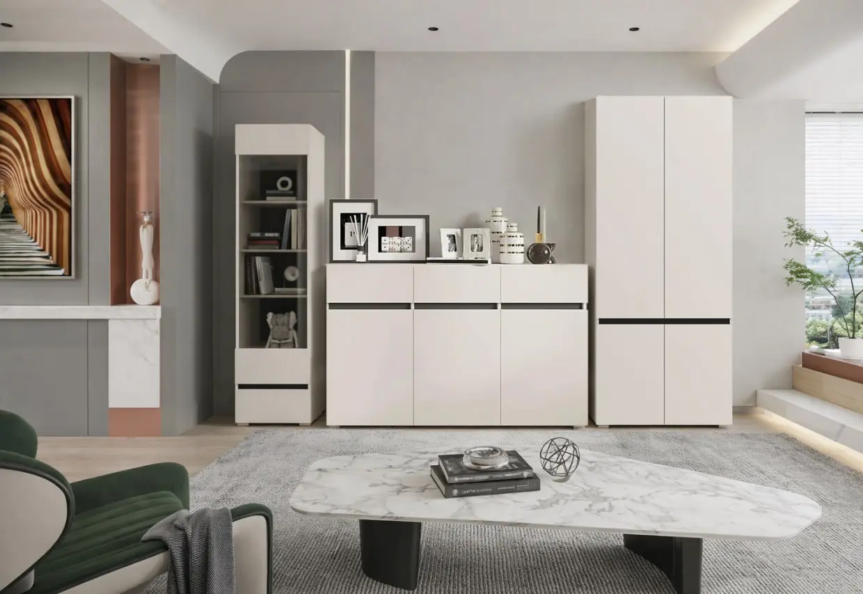 Гостиная Yasen Лондон Exclusive 4 SZF4D/KOM3D3S/REG1W1S (Кашемир/Антрацит)