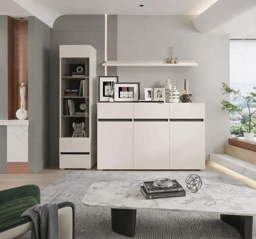 Гостиная Yasen Лондон Exclusive 7 REG1W1S/POL140/KOM3D3S (Кашемир/Антрацит)