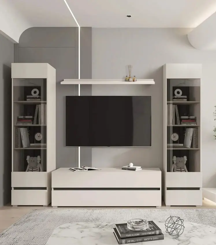 Гостиная Yasen Лондон Exclusive 8 RTV2S/REG1W1S/POL140 (Кашемир/Антрацит)