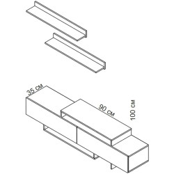 Living Yasen Milana (Nimphea Alba/Artisan Oak) Thumb