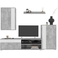 Гостиная Yasen Mini Barato (Бетон/Нимфея Альба) Thumb