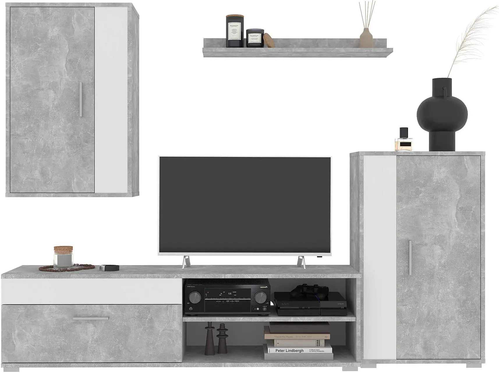 Гостиная Yasen Mini Barato (Бетон/Нимфея Альба)