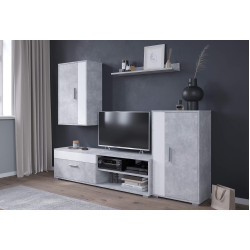 Гостиная Yasen Mini Barato (Бетон/Нимфея Альба) Thumb