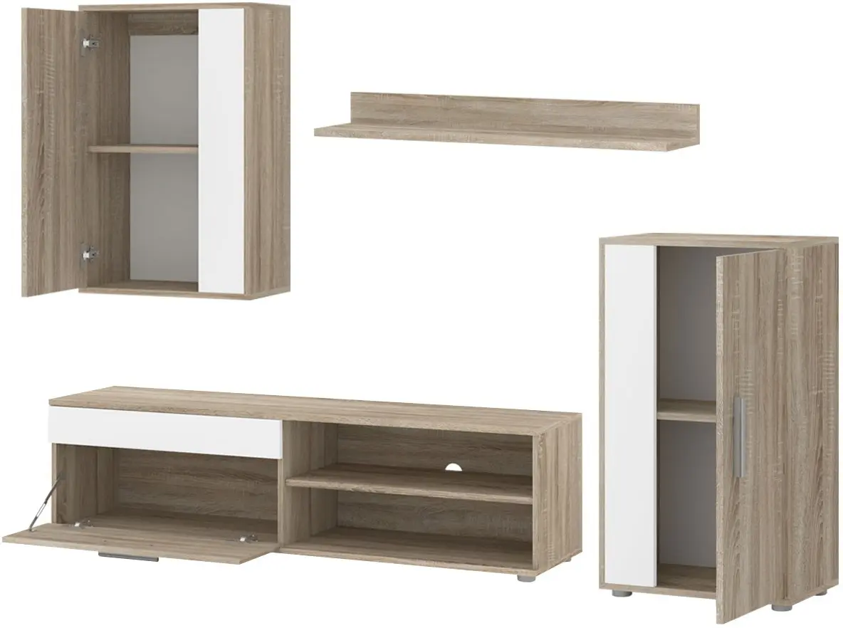 Living Yasen Mini Barato (Sonoma Oak/Nimphea Alba)