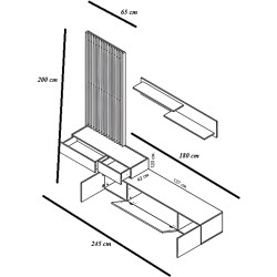 Living Yasen Rebeca Plus (Artisan Oak/Nimphea Alba) Thumb