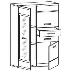 Living Yasen Vusher Exclusive 1 RTV2D1S/SFW 1W/REG 1W2D2S L/P (Nymphaea Alba/Gloss White) Thumb