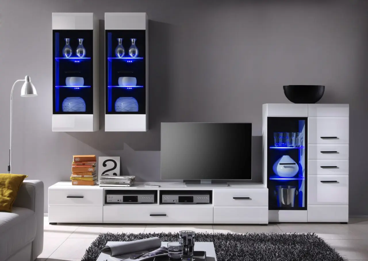 Living Yasen Vusher Exclusive 1 RTV2D1S/SFW 1W/REG 1W2D2S L/P (Nymphaea Alba/Gloss White)