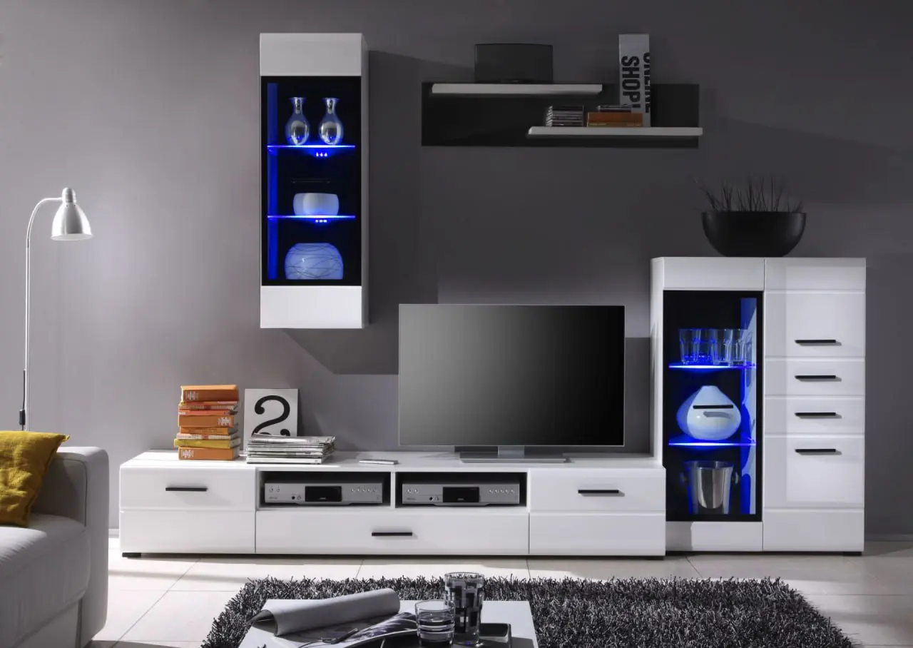 Living Yasen Vusher Exclusive 4 RTV2D1S/REG 1W2D2S L/P/SFW 1W/РOL/110 (Nymphaea Alba/Gloss White)