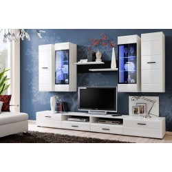 Гостиная Yasen Вушер RTV1D1SP/RTV1D1SL/SFW1W/SFW1D/РOL/110 (Нимфея Альба/Белый Глянец) Thumb