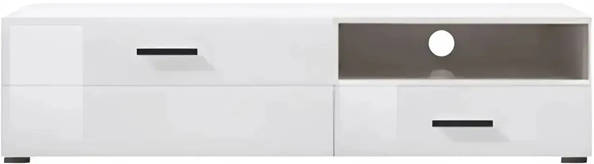 Гостиная Yasen Вушер RTV1D1SP/RTV1D1SL/SFW1W/SFW1D/РOL/110 (Нимфея Альба/Белый Глянец) - 4