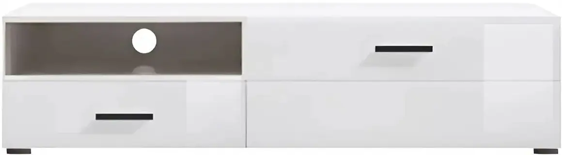 Гостиная Yasen Вушер RTV1D1SP/RTV1D1SL/SFW1W/SFW1D/РOL/110 (Нимфея Альба/Белый Глянец) - 5