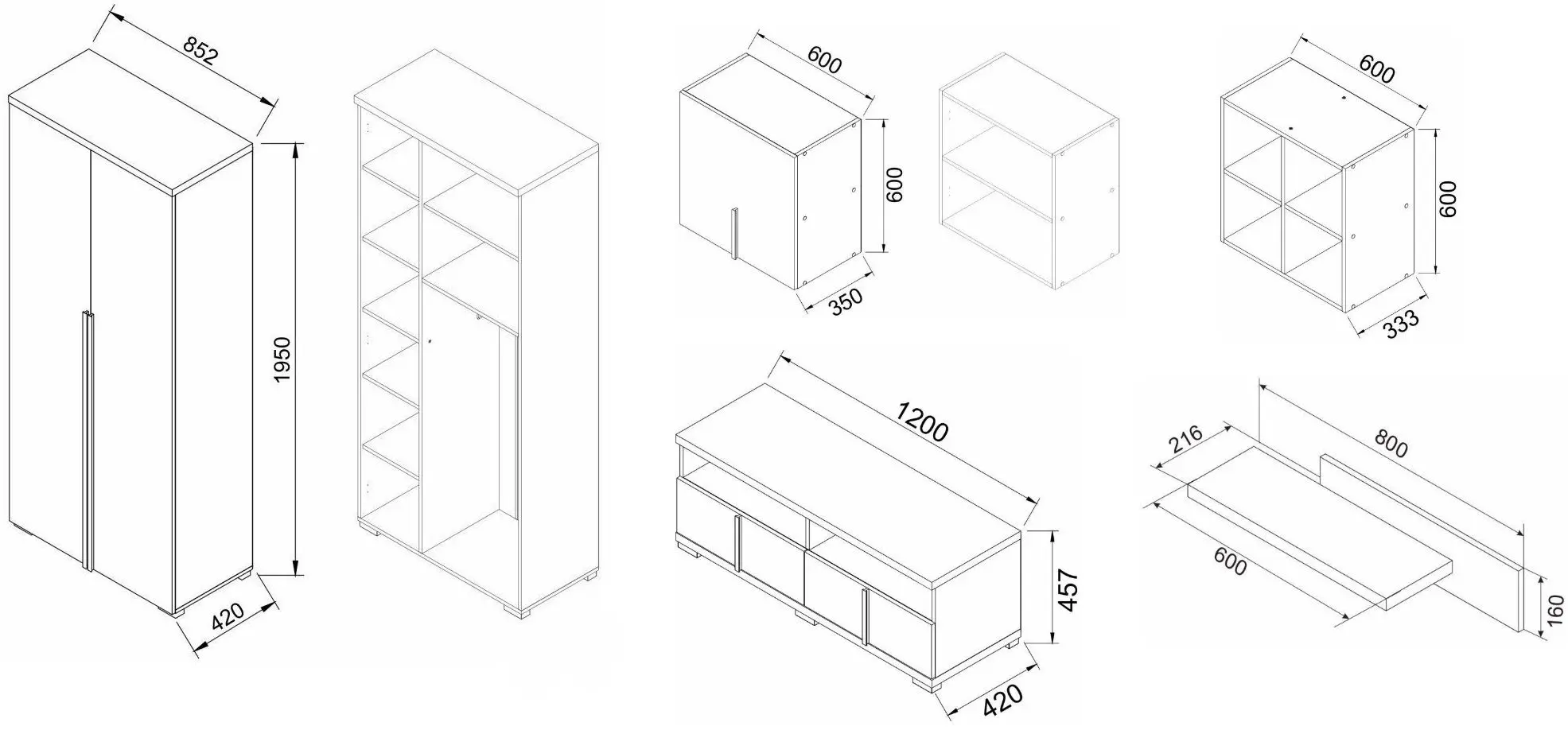 Living Ambianta Duet 1 3.25m (Bardolino/Gri)