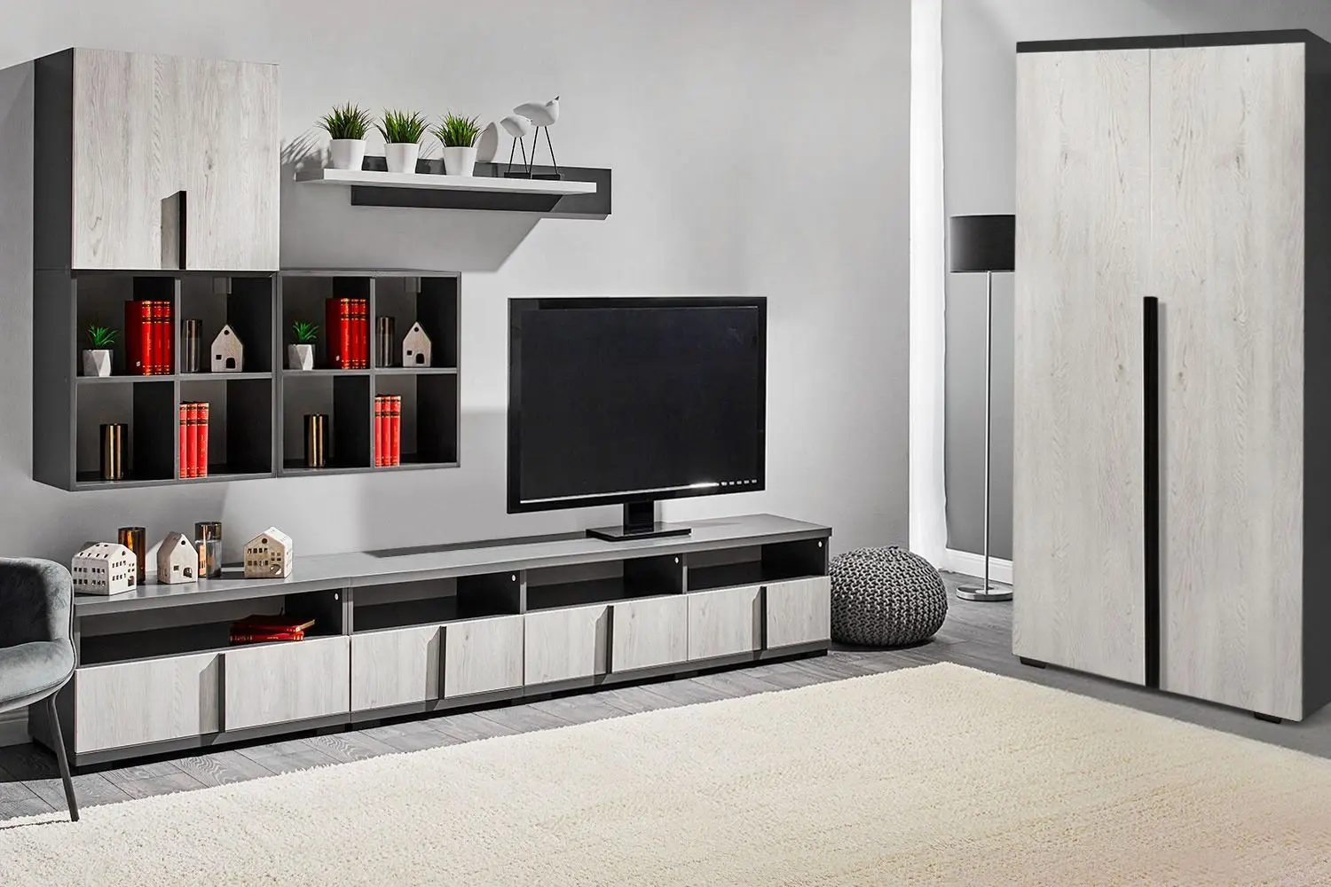 Гостиная Ambianta Duet 2 3.25м (Самоа Белый/Серый)