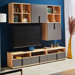 Гостиная Ambianta Duet 2.0м (Бардолино/Серый)