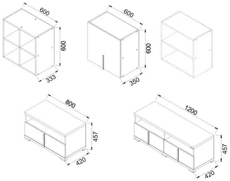 Гостиная Ambianta Duet 2.0м (Бардолино/Серый)