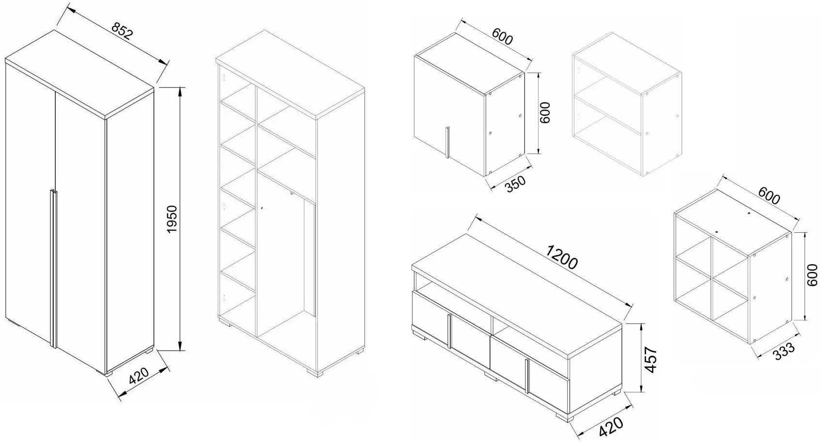 Living Ambianta Duet 3 3.25m (Bardolino/Gri)