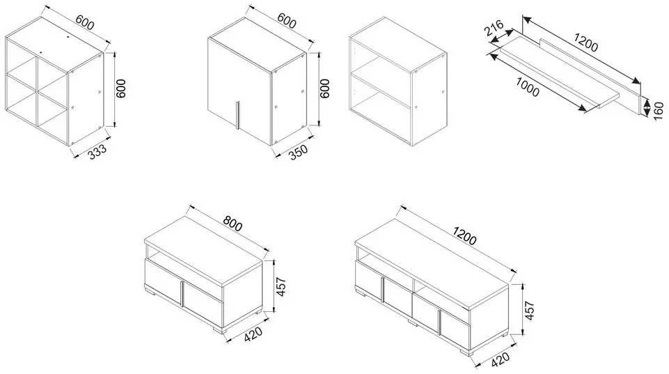 Living Ambianta Duet 3.0m (Samoa Alb/Gri)