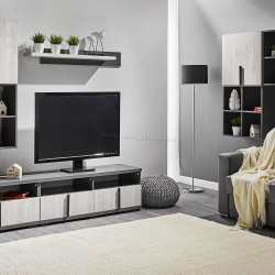 Гостиная Ambianta Duet 3.0м (Самоа Белый/Серый)