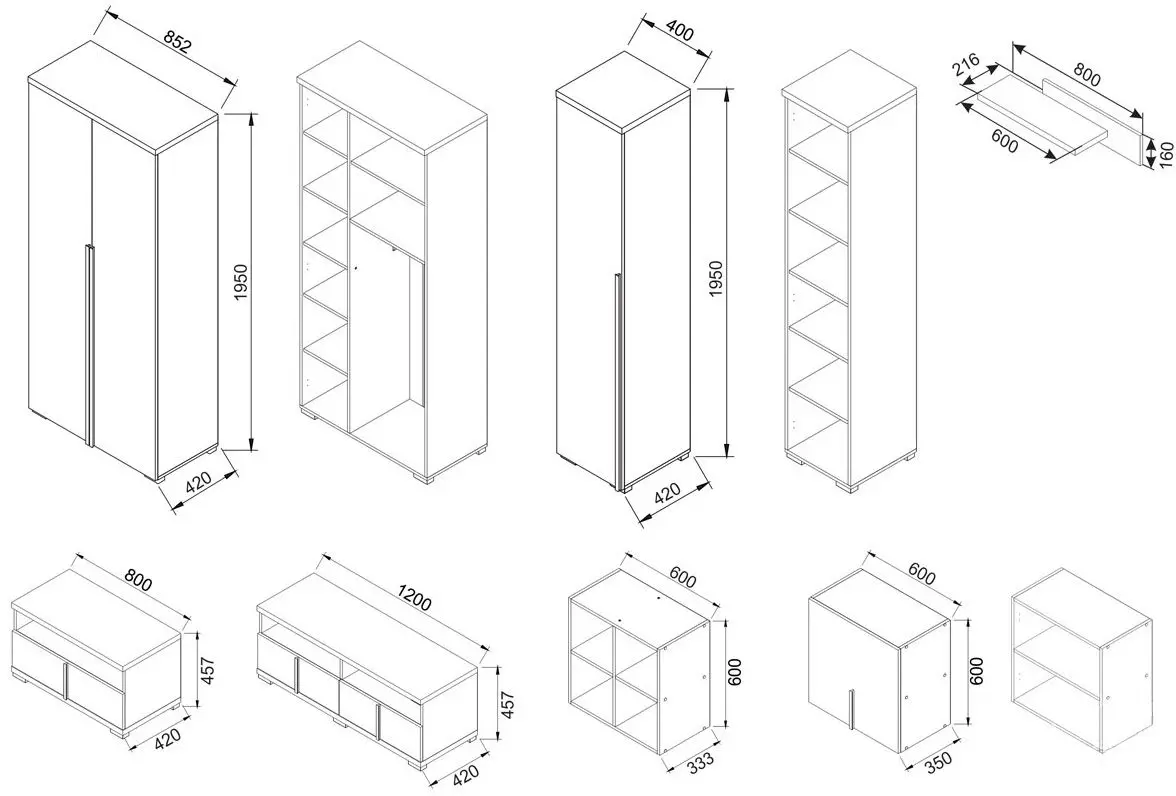 Гостиная Ambianta Duet 3.25м (Бардолино/Серый)