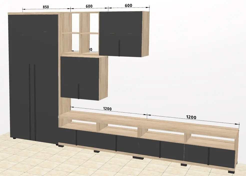 Living Ambianta Duet 4 3.25m (Bardolino/Gri)