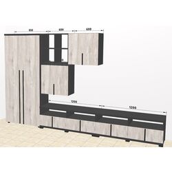 Гостиная Ambianta Duet 4 3.25м (Самоа Белый/Серый) Thumb