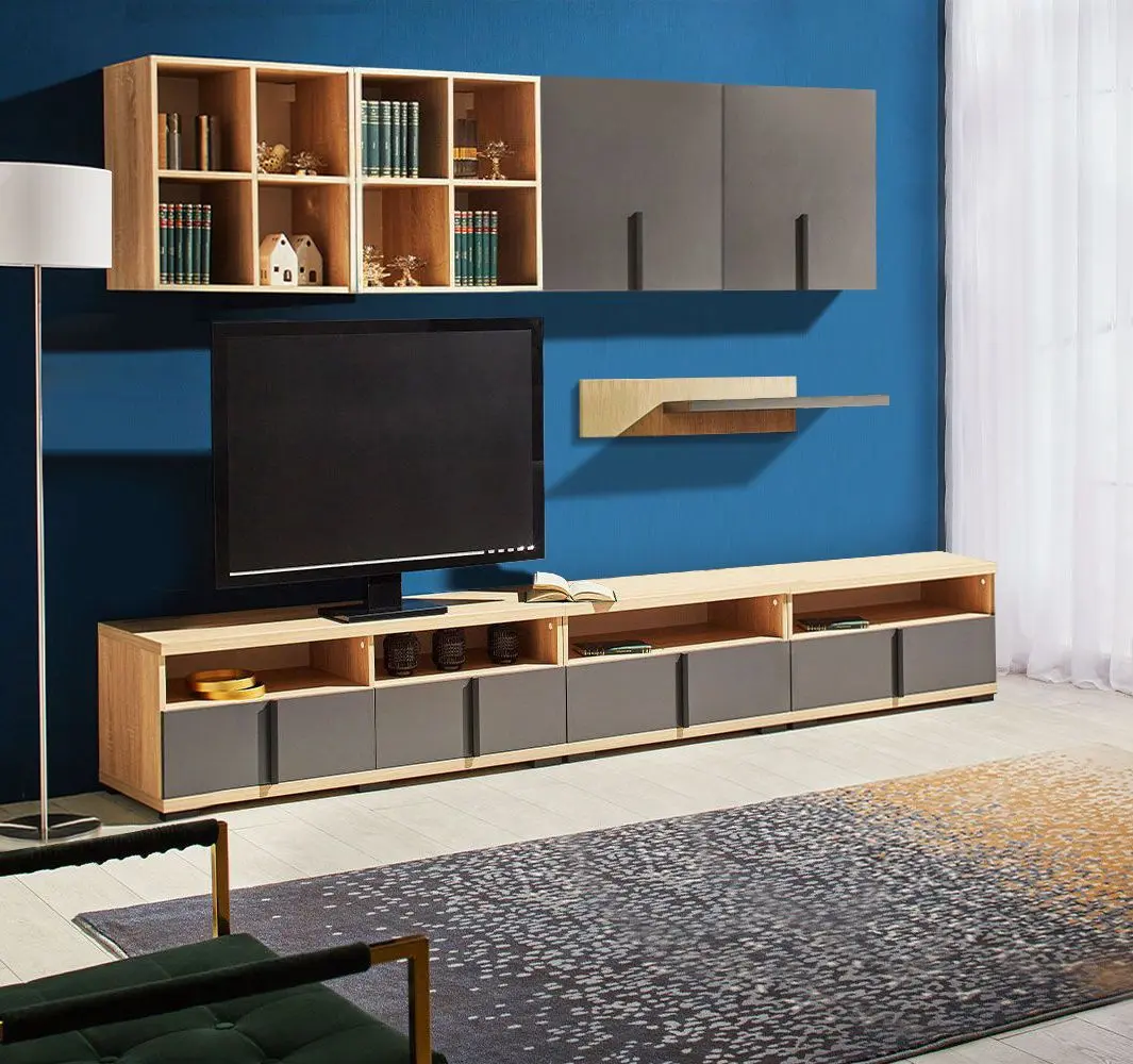 Гостиная Ambianta Duet 5 2.4м (Бардолино/Серый)