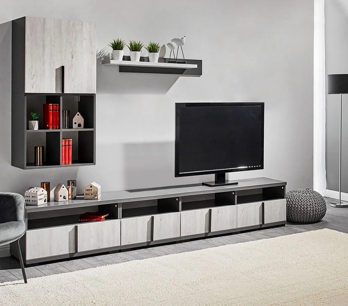 Гостиная Ambianta Duet 6 2.4м (Самоа Белый/Серый)