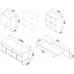 Гостиная Ambianta Duet 7 2.4м (Самоа Белый/Серый) Thumb