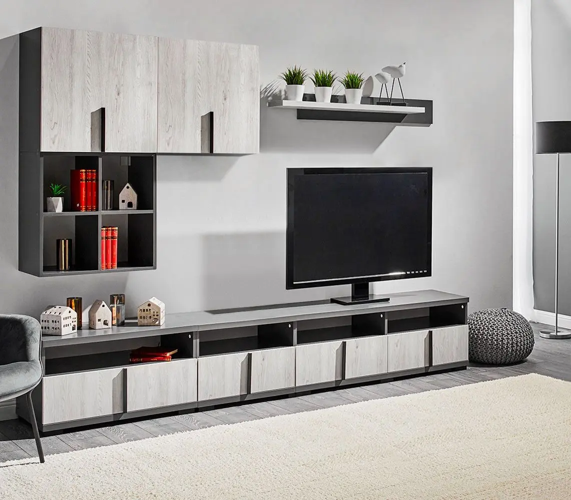 Гостиная Ambianta Duet 7 2.4м (Самоа Белый/Серый)